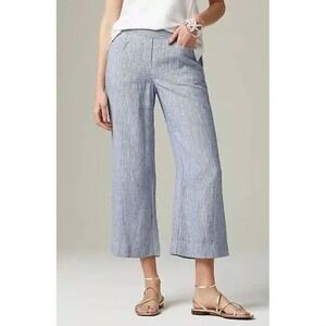 J. Jill Love Linen Cropped Striped Pants